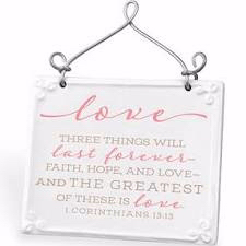 Lighthouse Christian Products 19263X Plaque-Love - No. 40193
