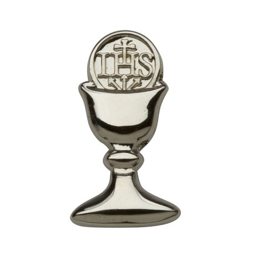 Silver First Communion Chalice Pin