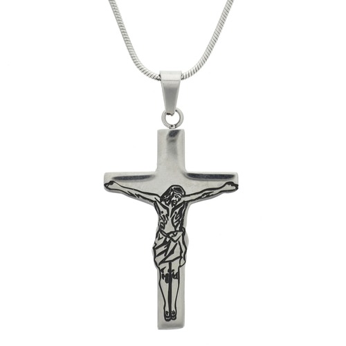 Stainless Steel Crucifix Necklace