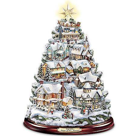 Thomas Kinkade Christmas Tabletop Tree: Songs Of The Season